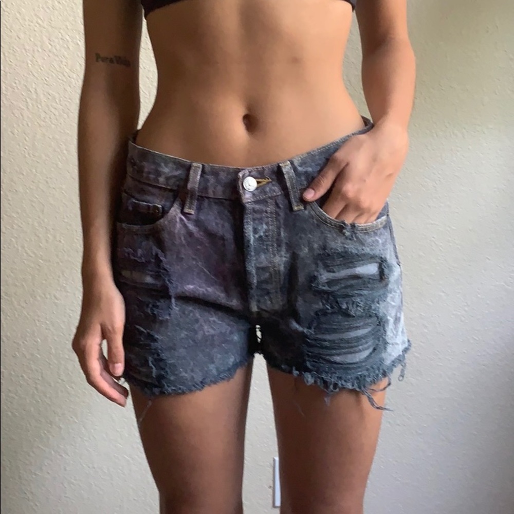 Acid Washed Vintage Levi Shorts